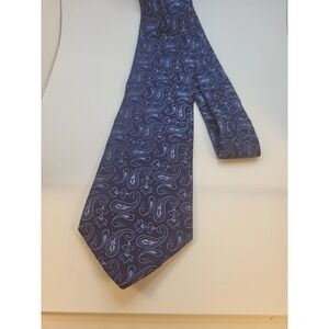 Brooks Brothers Blue Paisley Silk Made In USA
